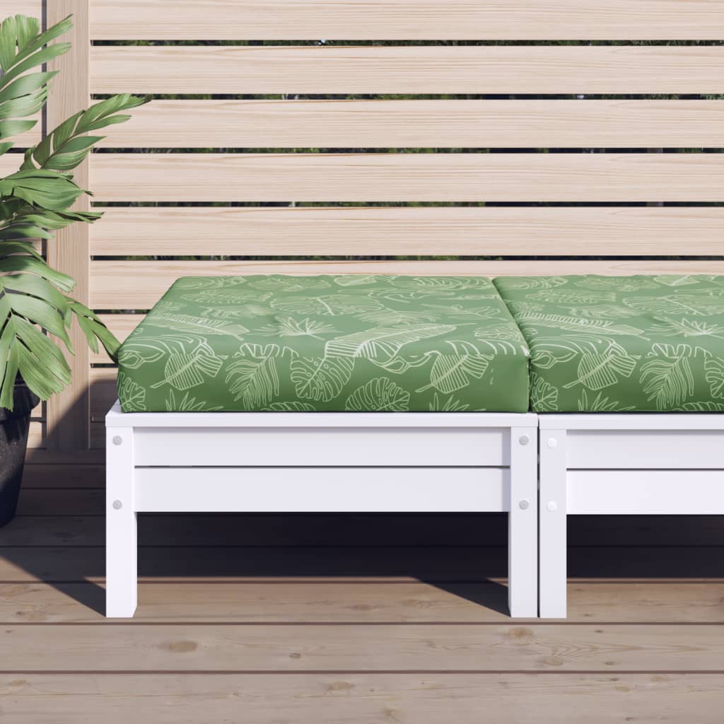 Vidaxl Pallet Cushion Leaf motif 60x60x8 cm Oxford tissu
