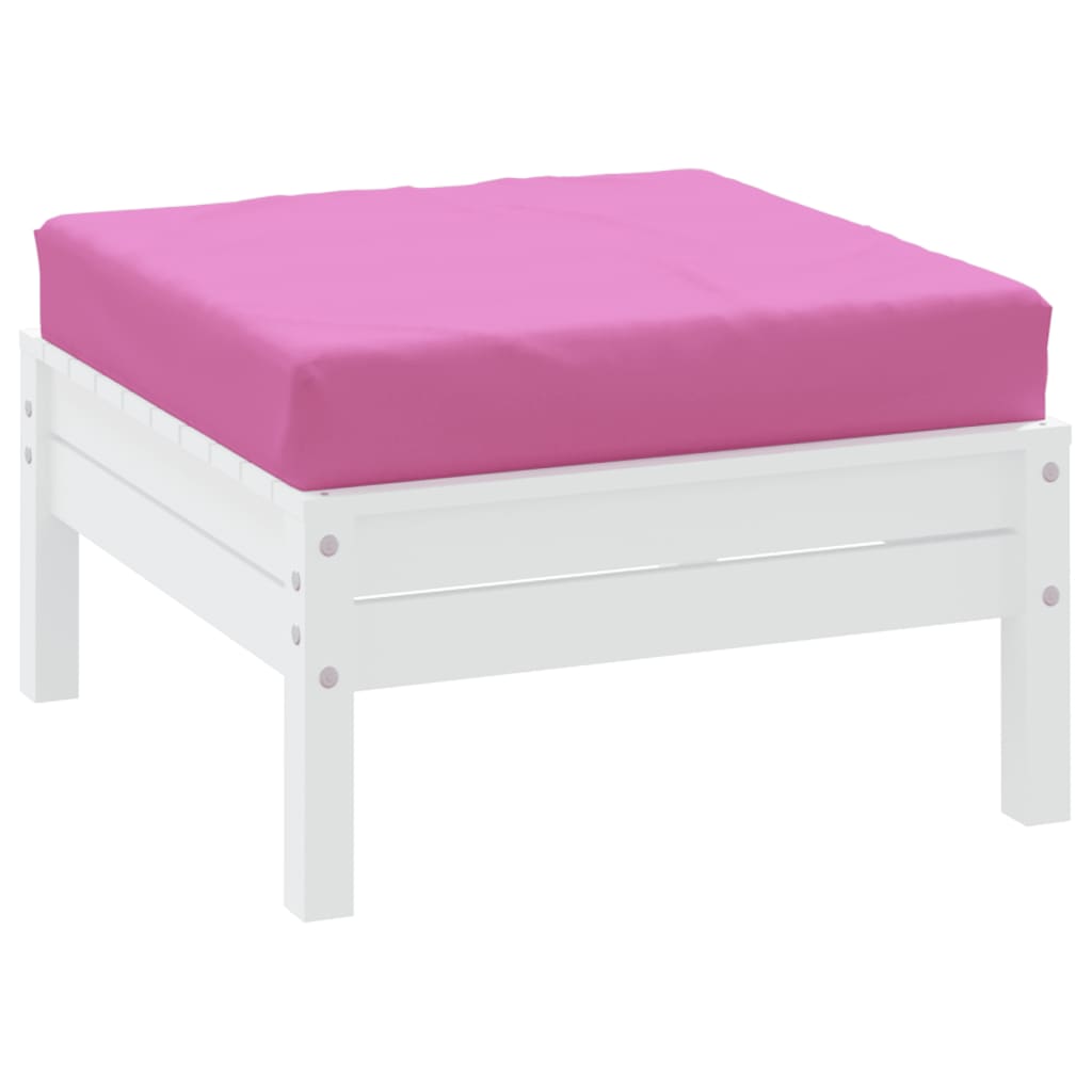Coussin de palette vidaxl 60x60x8 cm tissu oxford rose