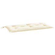 Vidaxl Garden Banc Cushion 110x50x7 cm Oxford Fabric Crèmewit - afbeelding 2