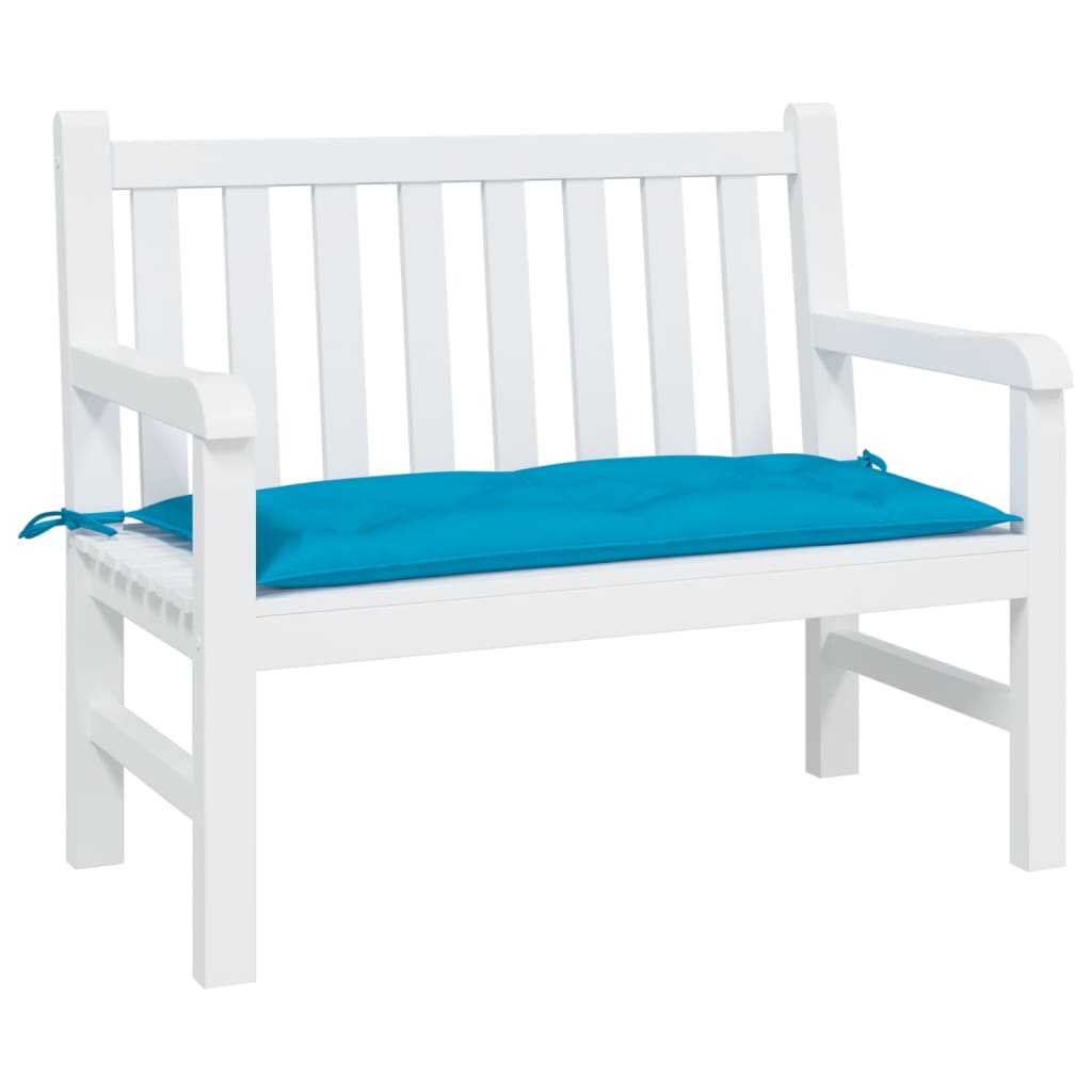 VidaXL coussin de banc de jardin 110x50x7 cm tissu oxford bleu clair