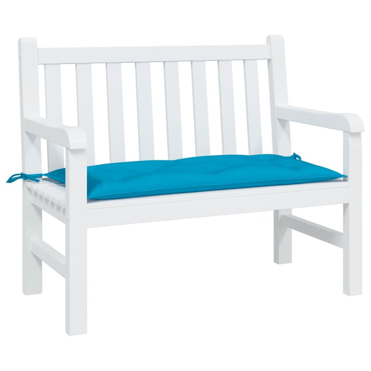 VidaXL coussin de banc de jardin 110x50x7 cm tissu oxford bleu clair