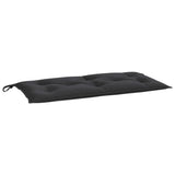 Vidaxl jardin banc coussin 110x50x7 cm tissu oxford noir - afbeelding 2
