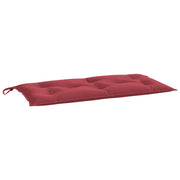 Vidaxl jardin banc coussin 110x50x7 cm oxford tissu vin rouge - afbeelding 2