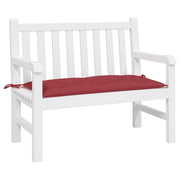Vidaxl jardin banc coussin 110x50x7 cm oxford tissu vin rouge - afbeelding 3