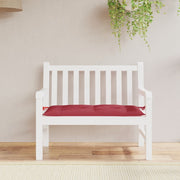 Vidaxl jardin banc coussin 110x50x7 cm oxford tissu vin rouge - afbeelding 1