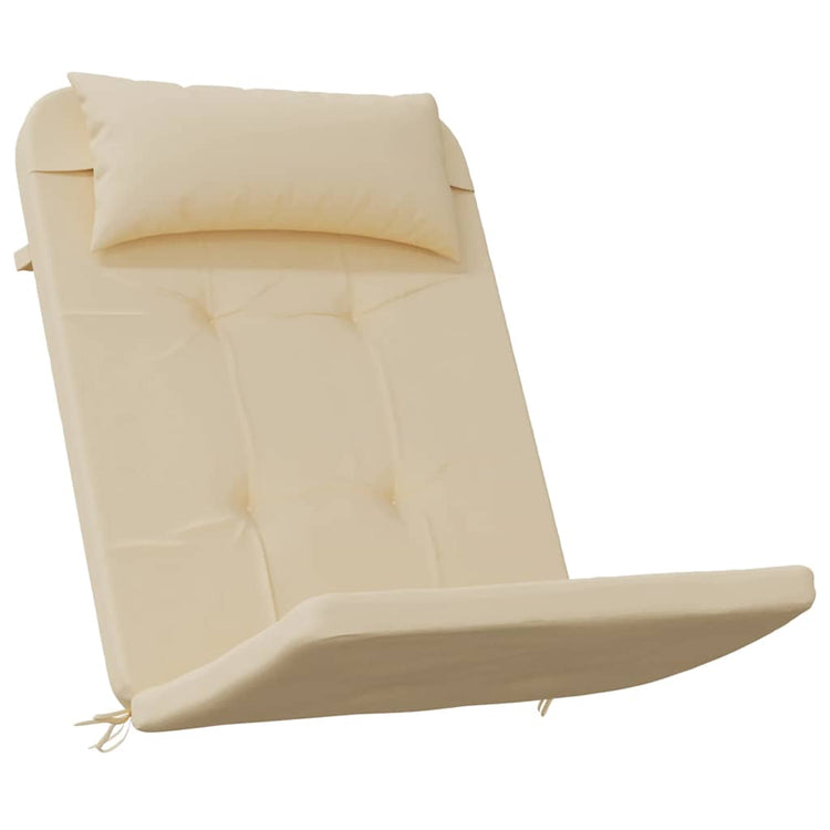 VidaXL coussins de chaise 2 pcs tissu oxford adirondack beige
