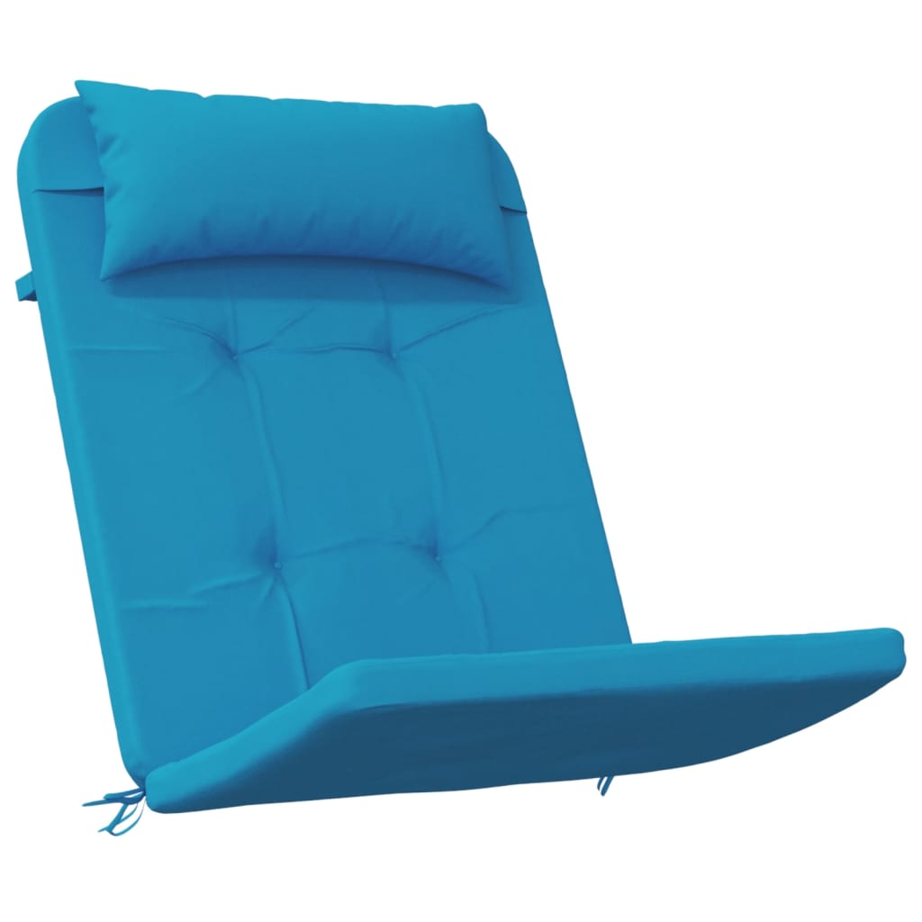 VidaXL coussins de chaise 2 pcs tissu oxford adirondack bleu clair