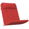 VidaXL coussins de chaise 2 pcs tissu oxford adirondack rouge