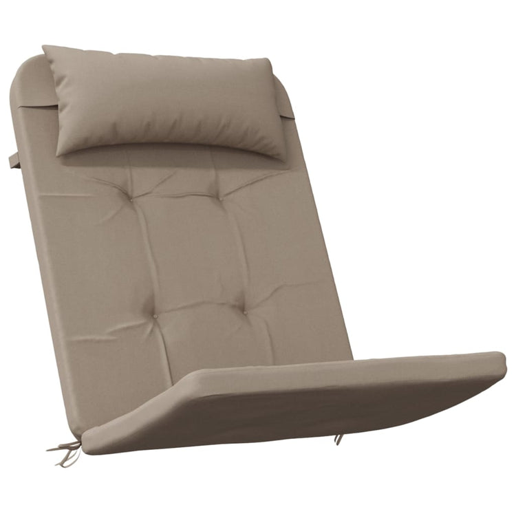 VidaXL coussins de chaise 2 pcs tissu oxford adirondack taupe
