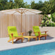 VidaXL coussins de chaise 2 pcs vert vif 58 x 77 x 4,5 cm tissu oxford