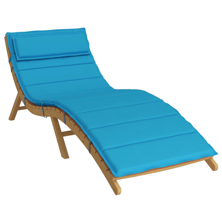 VidaXL coussin de chaise longue bleu clair 178 x 60 x 4 cm tissu oxford