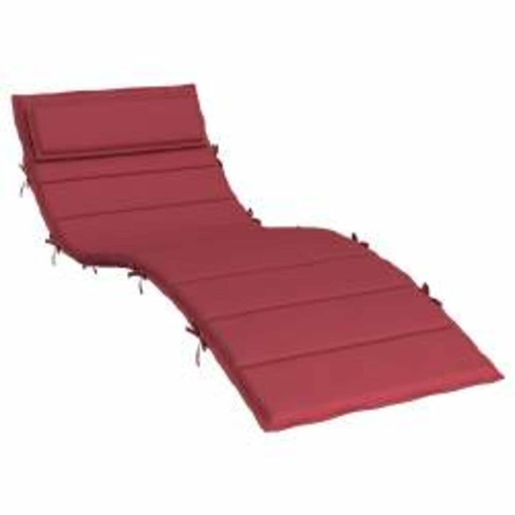 VidaXL coussin de chaise longue vin rouge 178 x 60 x 4 cm tissu oxford