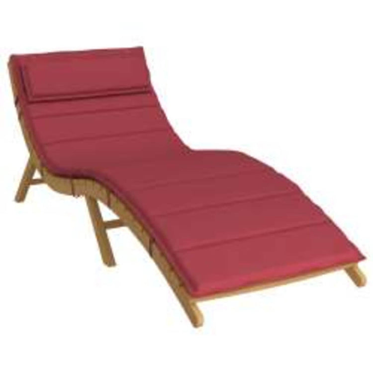 VidaXL coussin de chaise longue vin rouge 178 x 60 x 4 cm tissu oxford