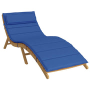 Vidaxl Lounger Cushion 180x60x3 cm Oxford tissu Royal Blue - afbeelding 3