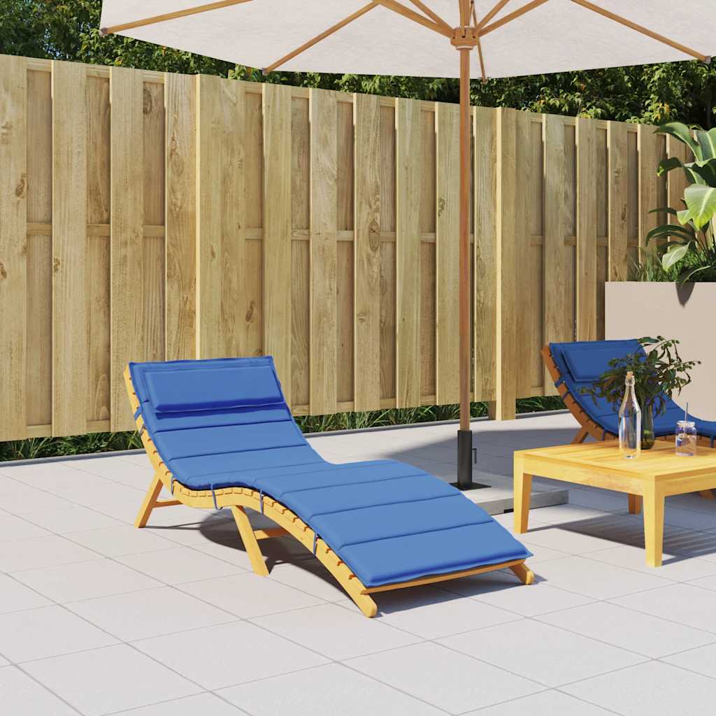 Vidaxl Lounger Cushion 180x60x3 cm Oxford tissu Royal Blue