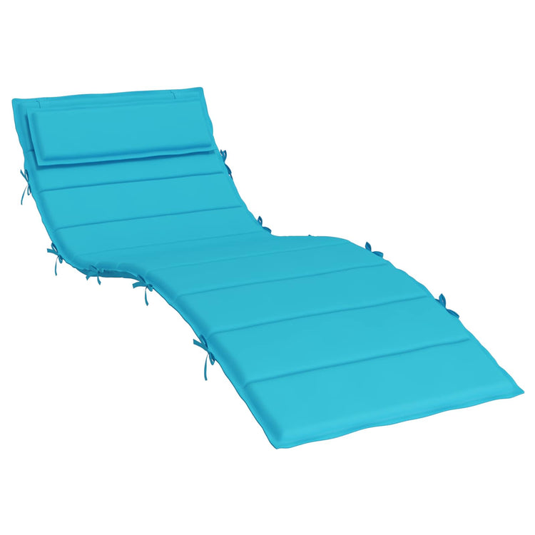 VidaXL coussin de chaise longue turquoise 178 x 60 x 4 cm tissu oxford