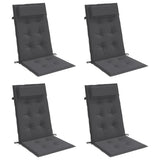 Coussins de chaise vidaxl 4 st haut de dos oxford tissu anthracite -colored - afbeelding 3