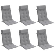 Coussins de chaise vidaxl 6 st haut de dos oxford tissu gris - afbeelding 3