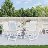 Coussins de chaise vidaxl 6 st dos haut oxford tissu crème colored