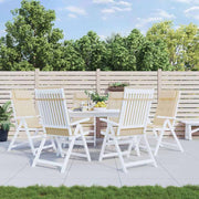 Coussins de chaise vidaxl 6 st haut de dos oxford tissu beige - afbeelding 1