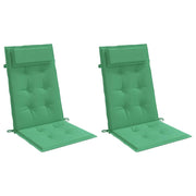 Coussins de chaise vidaxl 2 st haut de dos oxford tissu vert - afbeelding 3