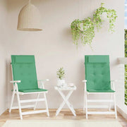 Coussins de chaise vidaxl 2 st haut de dos oxford tissu vert - afbeelding 1