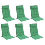 Coussins de chaise vidaxl 6 st haut de dos oxford tissu vert - afbeelding 3