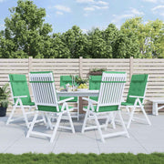 Coussins de chaise vidaxl 6 st haut de dos oxford tissu vert - afbeelding 1