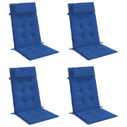 Coussins de chaise vidaxl 4 st haut de dos oxford tissu royal bleu - afbeelding 3