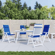 Coussins de chaise vidaxl 4 st haut de dos oxford tissu royal bleu - afbeelding 1