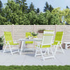 Coussins de chaise vidaxl 4 st haut de dos oxford tissu vert vif vert