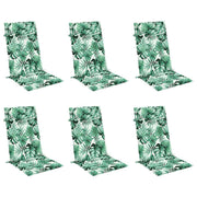 VidaXL coussins de chaise 6 pièces tissu oxford à motif de feuilles à dossier haut - afbeelding 3
