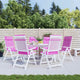 VidaXL coussins de chaise 6 pcs dossier haut tissu oxford rose