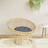 Coussin de siège Vidaxl Round Ø 60 x11 cm Oxford tissu anthracite -colored - afbeelding 1