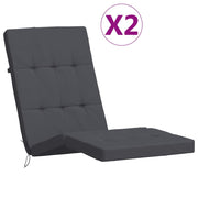 Coussins de chaise de patio vidaxl 2 St oxford tissu anthracite -colored - afbeelding 2