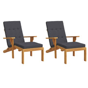Coussins de chaise de patio vidaxl 2 St oxford tissu anthracite -colored - afbeelding 3