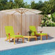 Coussins de chaise de patio vidaxl 2 tissu st oxford vert brillant