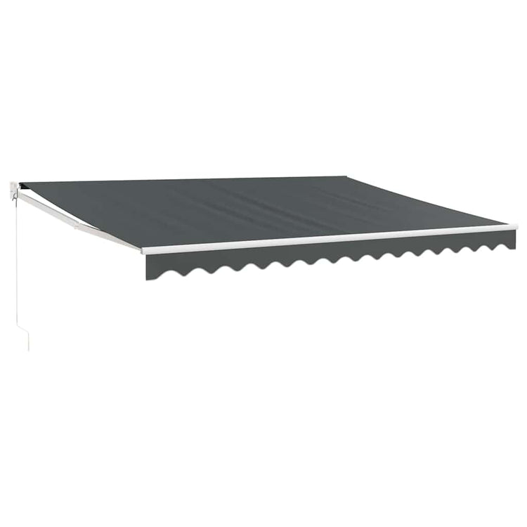 Auvent extensible Vidaxx 4,5x3 m tissu et aluminium anthracite