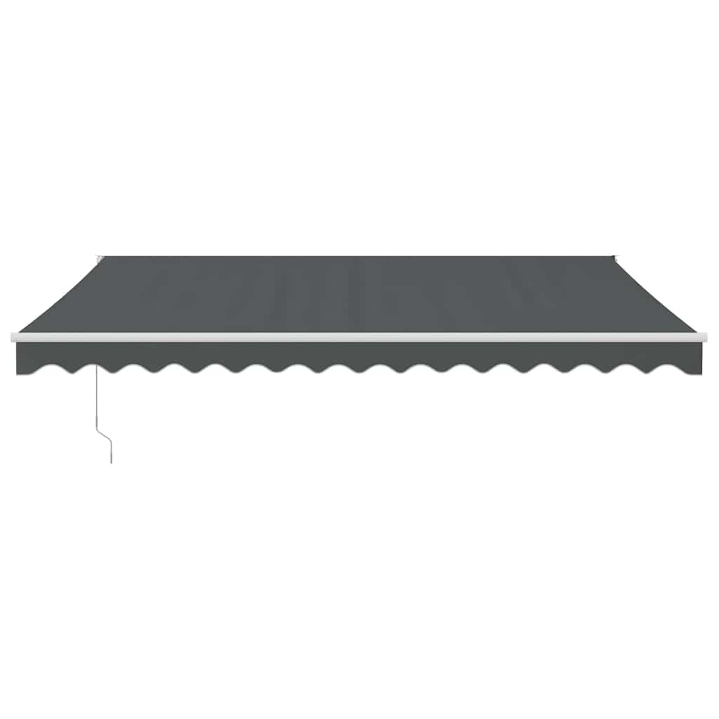 Auvent extensible Vidaxx 4,5x3 m tissu et aluminium anthracite