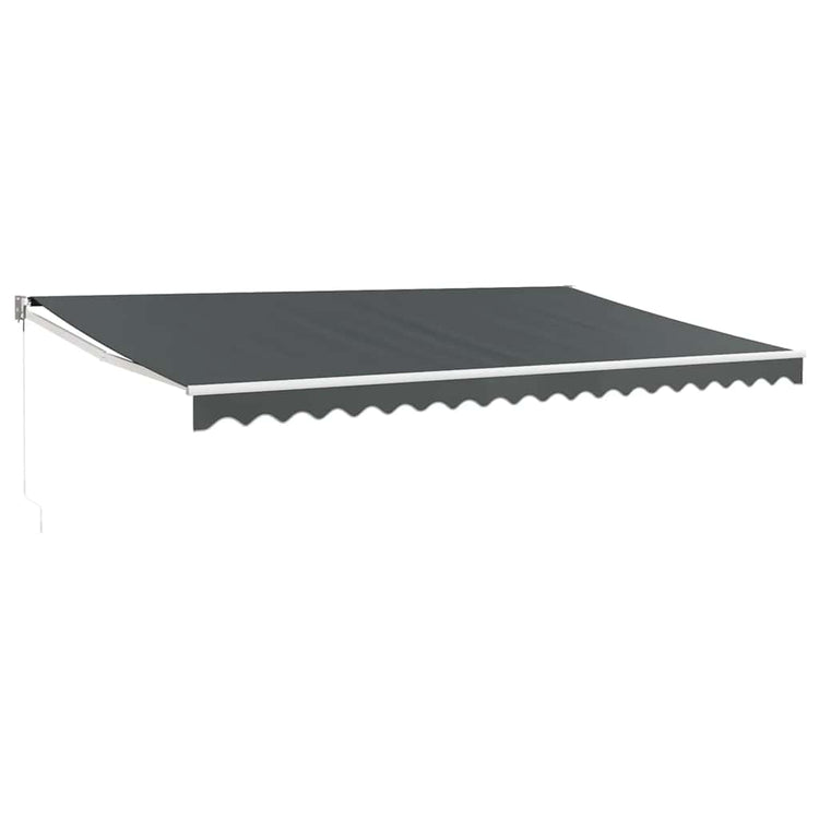 Auvent extensible Vidaxx 5x3 m tissu et aluminium anthracite