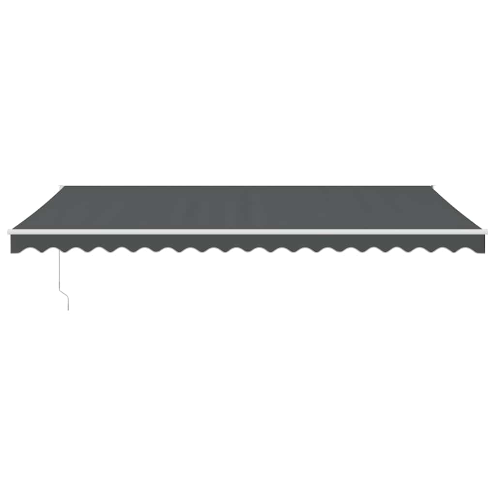 Auvent extensible Vidaxx 5x3 m tissu et aluminium anthracite