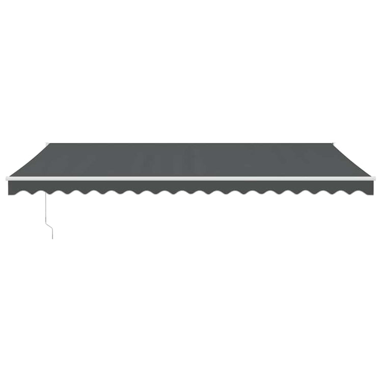 Auvent extensible Vidaxx 5x3 m tissu et aluminium anthracite