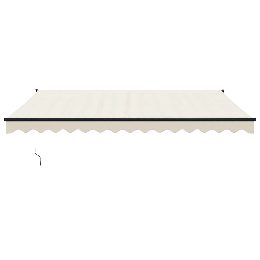 Vidaxl Luifel extensible 4x3 m de poussière et de crème en aluminium -colored