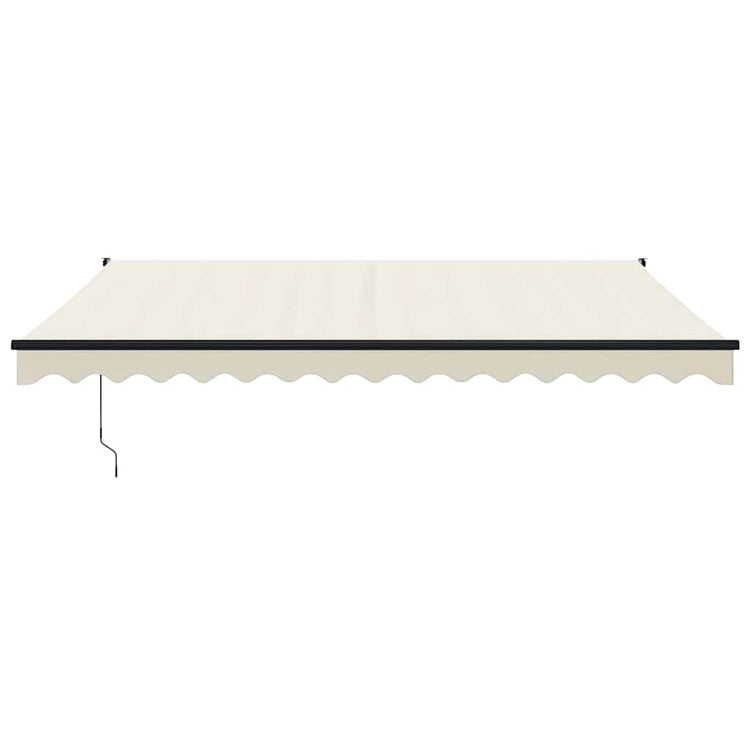 Vidaxl Luifel extensible 4x3 m de poussière et de crème en aluminium -colored