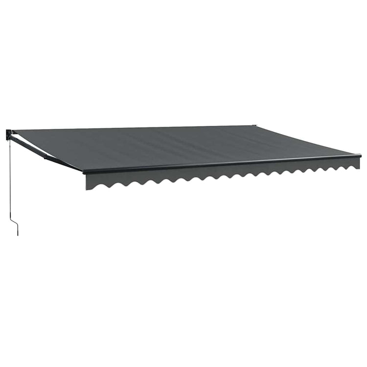 Auvent extensible Vidaxx 5x3 m tissu et aluminium anthracite