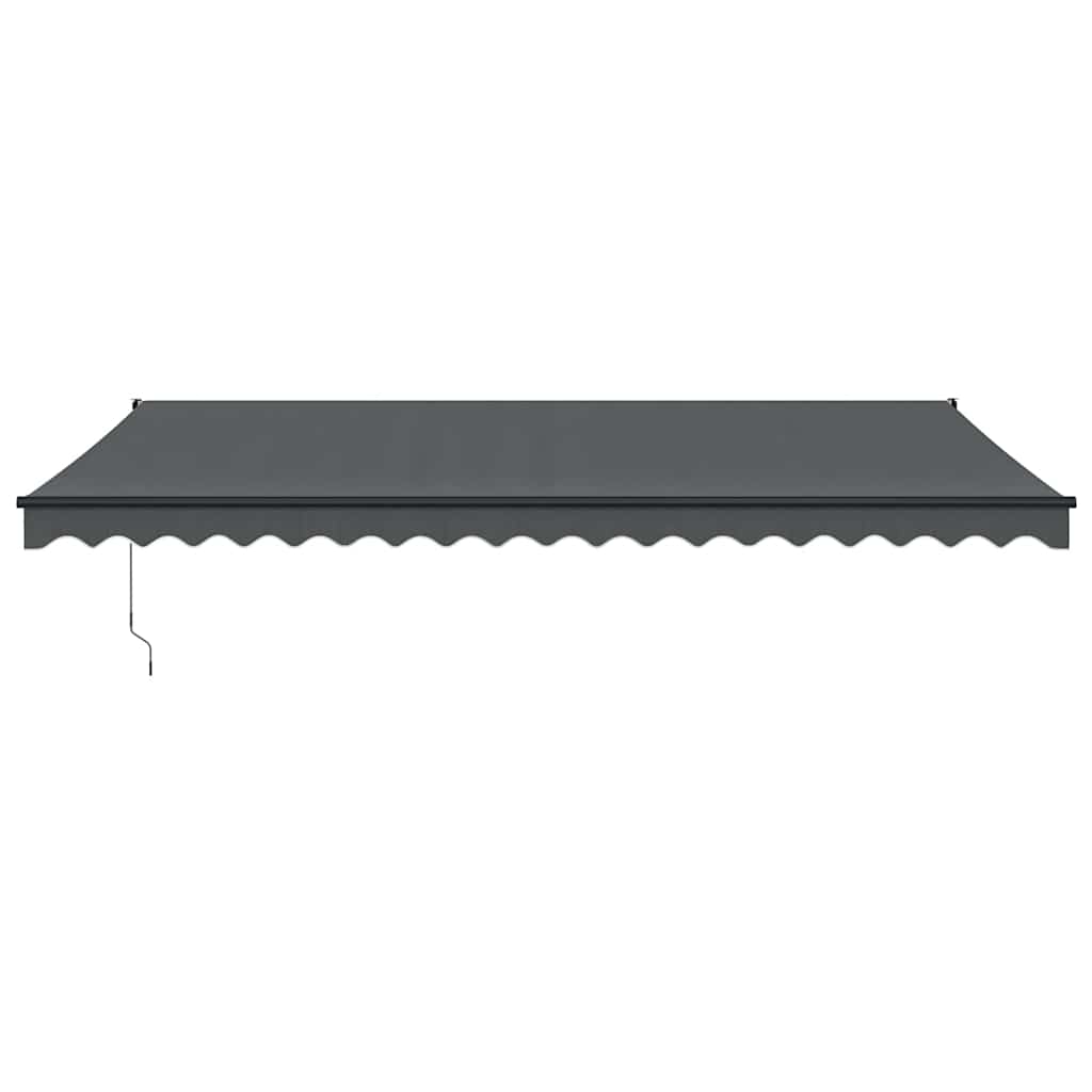 Auvent extensible Vidaxx 5x3 m tissu et aluminium anthracite