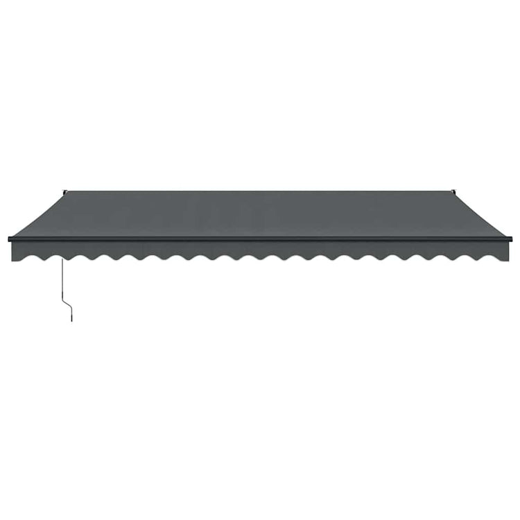 Auvent extensible Vidaxx 5x3 m tissu et aluminium anthracite