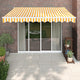 Auvent Vidaxx extensible électriquement 3,5x2,5 m jaune et blanc