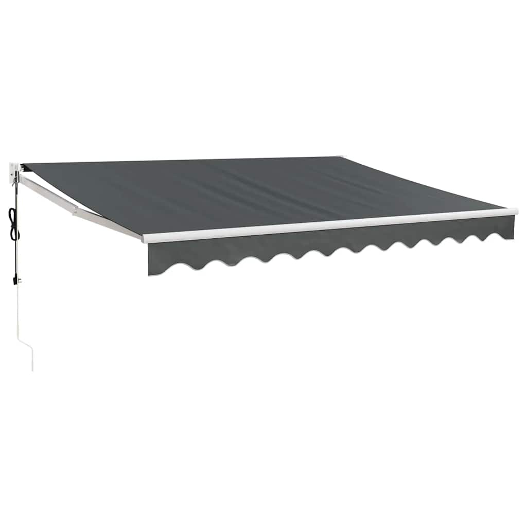 Store extérieur Vidaxx à extension électrique 3,5x2,5 m anthracite