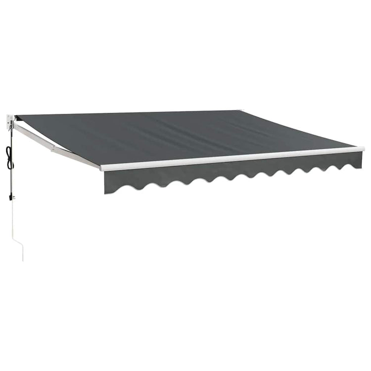 Store extérieur Vidaxx à extension électrique 3,5x2,5 m anthracite